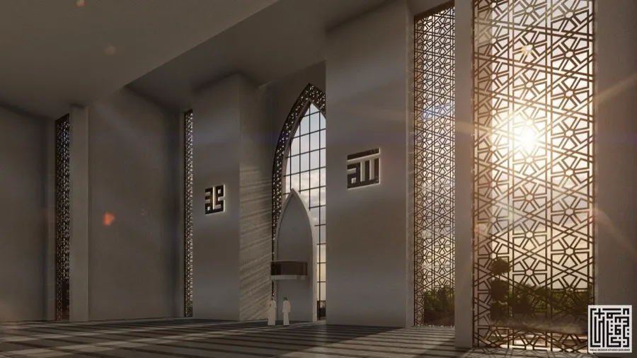 Rekaan ruang dalaman Masjid Kampung Semarang
